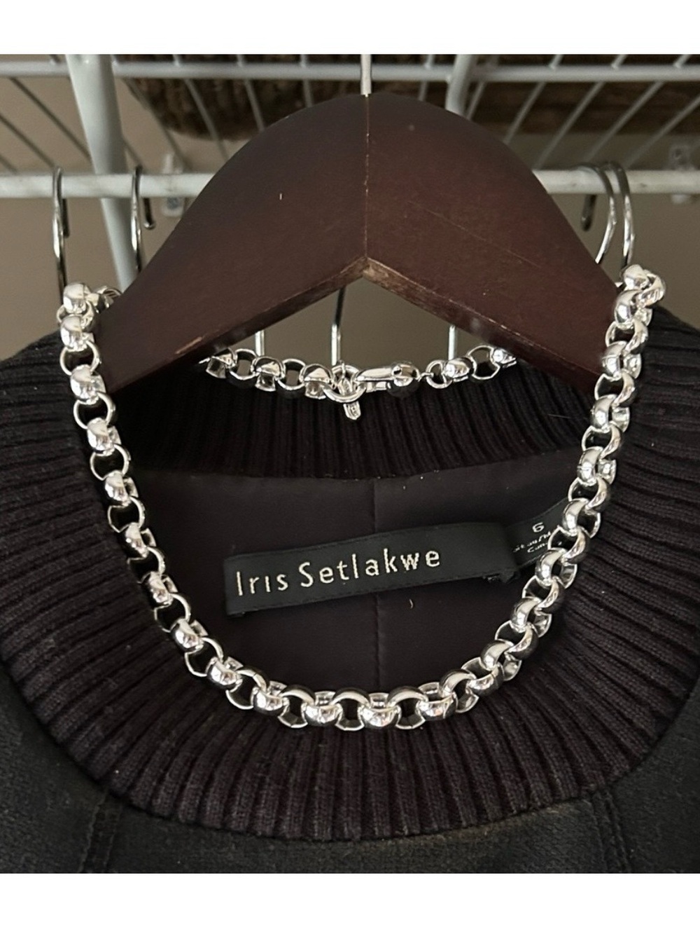 Jenny Bird RODIN silver plated rolo chain necklace